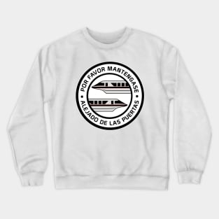 MonorailPorFavorBlack Crewneck Sweatshirt